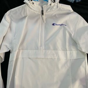 CHAMPION white windbreaker